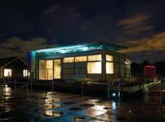 A trellis on top of the house can support up to 40 PV panels, each with its own microinverter.