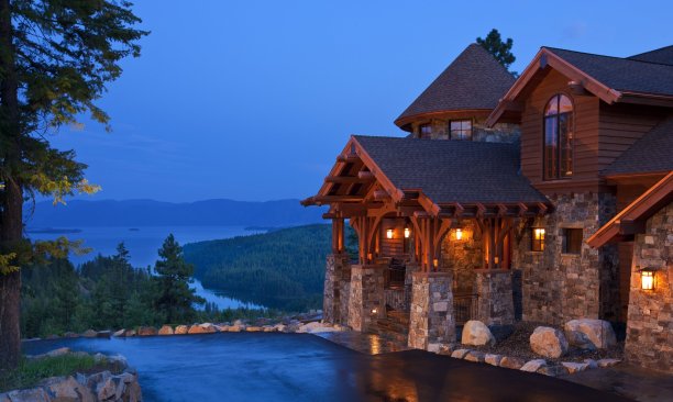 Mountain Style Lake Home