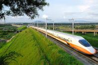 High-speed rail train in Taiwan.