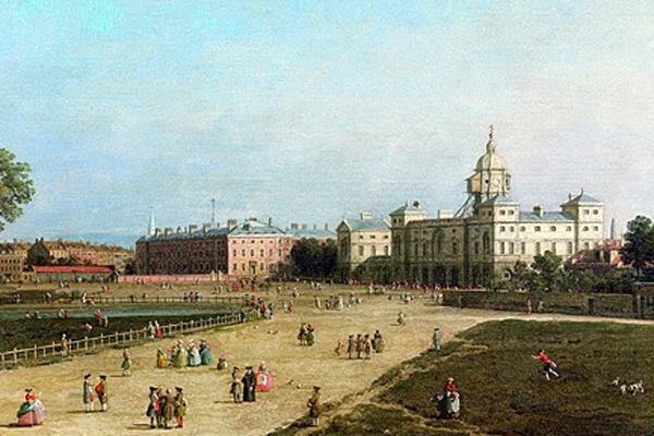 New Horse Guards from St James’s Park by Giovanni Antonio Canaletto