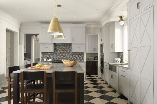 Rehkamp Larson Architects successfully blended modern lines with traditional forms in this Edina, Minn., kitchen.