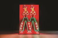 M-shaped cowboy chaps from the long-demolished Mapes Hotel Casino