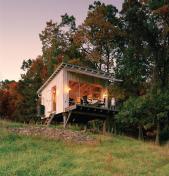 Architect Jeffery Broadhurst built his vacation retreat on weekends with the help of family and friends.