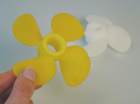 A plastic prototype with embedded CO2.