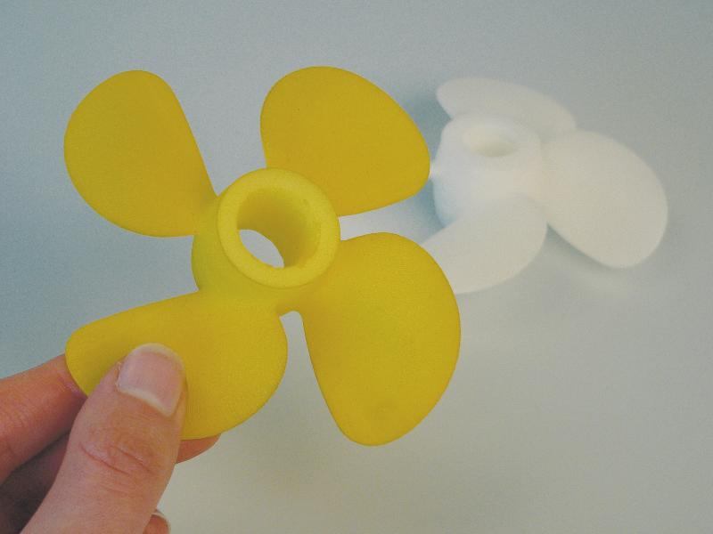 A plastic prototype with embedded CO2.