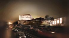 The Beam, Villeneuve d'Ascq, highway view.
