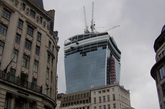 London's so-called Walkie-Talkie Building, designed by Rafael Viñoly Architects.
