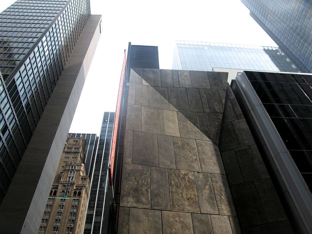 American Folk Art Museum building, New York, designed by Tod Williams Billie Tsien Architects.