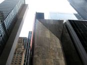 American Folk Art Museum building, New York, designed by Tod Williams Billie Tsien Architects.