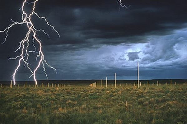 Walter De Maria, "The Lightning Field," 1979.
