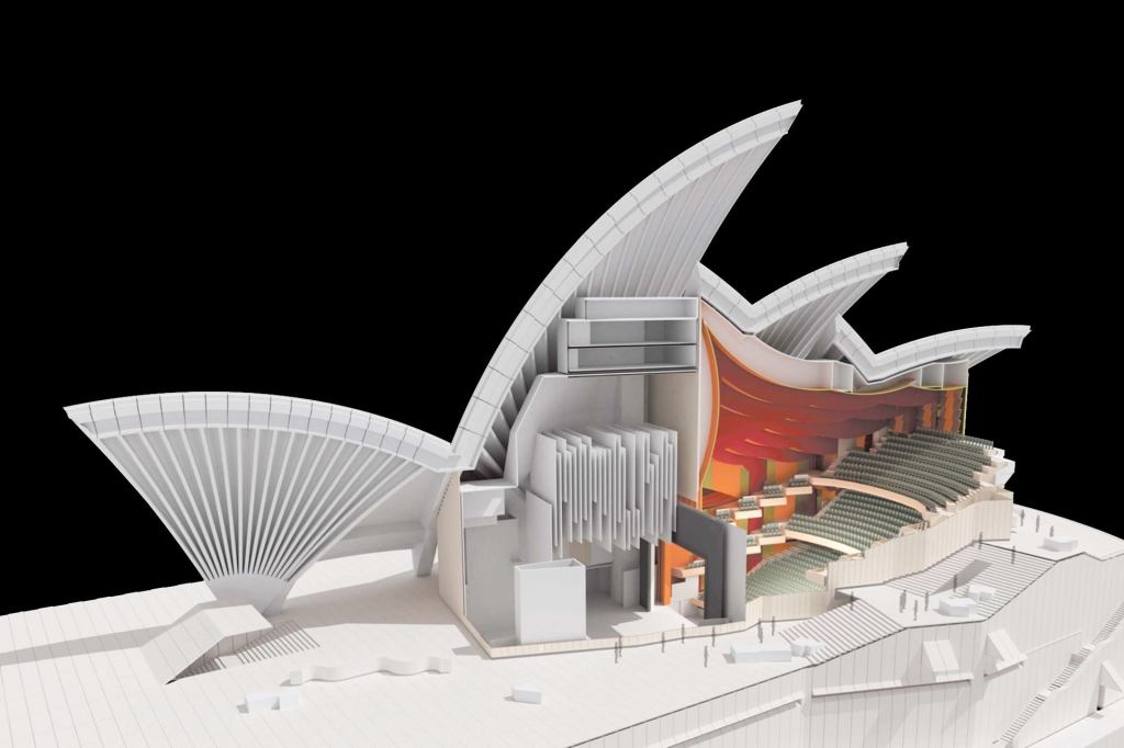 The Sydney Opera House's opera theater will be remodeled to expand the orchestra pit, improve acoustics, and enhance air circulation.