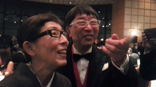 Kazuyo Sejima—the 2010 Pritzker Prize co-winner, at left—with 2013 Pritzker laureate Toyo Ito, who is her former employer.
