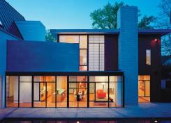 ... but loosens up in its private backyard.
