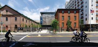 The+architects+restored+the+1857+Marine+Commandant%e2%80%99s+House+(also+known+as+Building+92)+and+connected+it+to+a+new+24%2c000-square-foot+addition+behind.+The+southern+fa%c3%a7ade%e2%80%99s+perforated+metal+screen%2c+manufactured+by+Airflex+Industries%2c+covers+a+curtainwall+by+Kalwall.