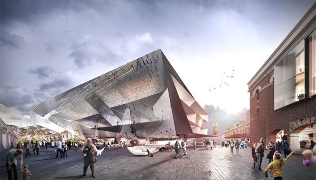 Public space and ceiling, St. Kilda Road.