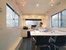 The insulated, dry walled trailer is polished yet virtually maintenance free. Slate flooring takes the abuse of dirty boots and is easily hosed down.