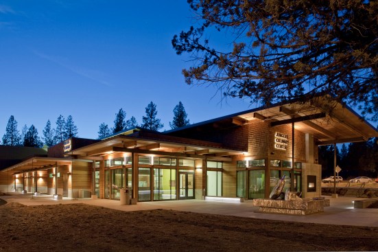 Southeast Elevation at Night