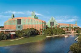 The+Swan+and+Dolphin+hotels+at+Disney+World+in+Orlando%2c+Fla.%2c+designed+by+Michael+Graves+%26+Associates+with+Alan+Lapidus%2c+Architect.