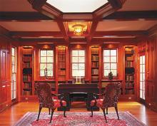 Cunningham + Quill managed to make dignified interiors sparkle with natural light while keeping window placement true to period symmetry.