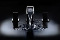 The Aqueduct LED bathroom faucet from Altmans takes the guess work out of handwashing. The self-powered, 1-1/2 gpm faucet features LEDs that sense water temperature and generate colored light appropriately. Red signals hot, blue signals cold, and purple indicates a warm water temperature. The faucet is constructed of low-lead brass. altmansproducts.com