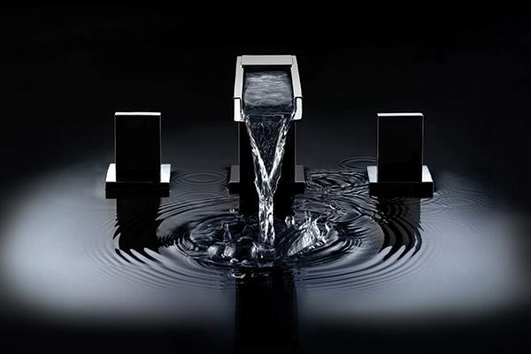 The Aqueduct LED bathroom faucet from Altmans takes the guess work out of handwashing. The self-powered, 1-1/2 gpm faucet features LEDs that sense water temperature and generate colored light appropriately. Red signals hot, blue signals cold, and purple indicates a warm water temperature. The faucet is constructed of low-lead brass. altmansproducts.com