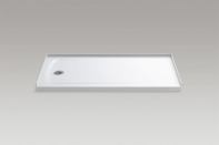 Keeping a low profile can be a good thing. Constructed with a concrete core and an acrylic surface finish, the Ballast shower base by Kohler has a threshold that ranges from 1-5/8” to 3-7/32” tall. The short stature helps users to enter and exit easily, while creating a streamlined transition with surrounding floor finishes. The base requires less maintenance than a tiled shower floor and has less risk of leaking, according to the manufacturer. kohler.com