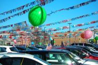 Car lot.