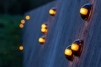 Ambient lighting can be hard to come across outdoors. Sconce, an outdoor surface-mounted version of Bocci’s 14 Series chandelier, is an alternative to traditional architectural and landscape lighting that can bring mood lighting outside. The 4”-high-by-2”-deep luminaire is made with a cast-glass hemisphere and uses a 12V, 10W xenon lamp. bocci.ca