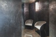 Porcelain shouldn’t be limited to bathrooms and flooring. Designed to mimic the look of metal that has been weathered from exposure to the natural elements, the Oxide Collection by Crossville comes in seven colors for modernist skinning of walls, doors, countertops, and other custom applications in both commercial and residential settings. Oxide, which comes in 3mm-thick, 3’4”-by-10’-panels, can cover existing tile, wood, and painted finishes. laminambycrossville.com