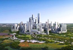 Overall view of Tianfu Ecological City.