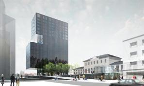 The+various+programs+of+the+Esplanade+Tower+are+differentiated+by+volumentric+shifts.