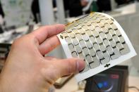 Fujifilm's new organic polymer thermoelectric converter.