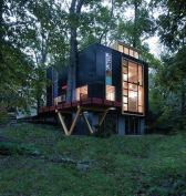In Takoma Park, Md., Mark McInturff Architects (mcinturffarchitects.com) performed a whole-house remodel on a tiny 1950s box-like home, updating it in a thoroughly modern style.
