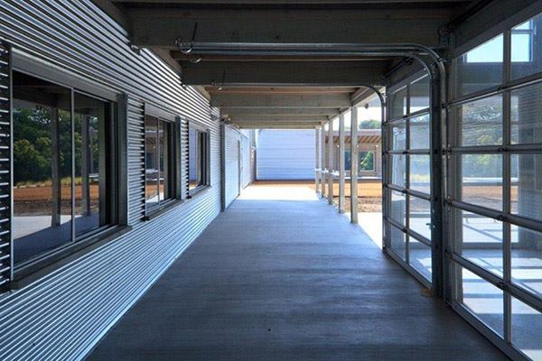 Rogers Road Pavilion (now known as The Woodshed Smokehouse) in Fort Worth, Texas by Bennett Benner Pettit.