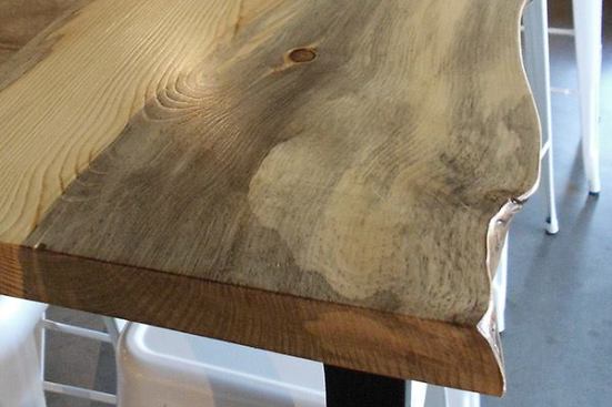 Throughout the American West, more than 150 million acres of forest have been destroyed by the Mountain Pine Beetle, a species that is native to America, but whose population has reached unprecedented levels due to poor forest management and warmer temperatures. Wood from infected trees develops a distinctive blue stain. Sustainable Northwest Wood salvages this wood from parks and campgrounds to mill flooring, paneling, and other interior finish materials. snwwood.com