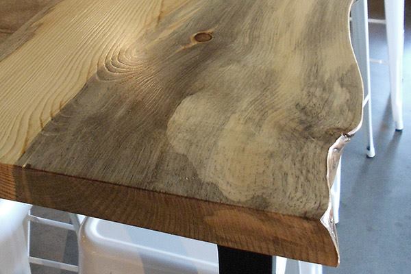 Throughout the American West, more than 150 million acres of forest have been destroyed by the Mountain Pine Beetle, a species that is native to America, but whose population has reached unprecedented levels due to poor forest management and warmer temperatures. Wood from infected trees develops a distinctive blue stain. Sustainable Northwest Wood salvages this wood from parks and campgrounds to mill flooring, paneling, and other interior finish materials. snwwood.com