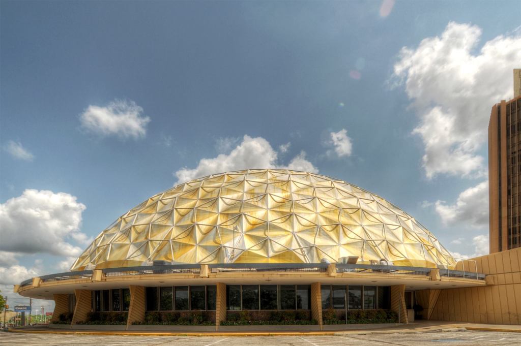 The Gold Dome building, which will be renamed the TEEMCO Gold Dome, as it stands today.