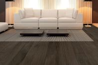 Engineered wood flooring was once offered in a limited number of wood species, but the durable flooring option has come a long way in terms of style. Charcoal walnut, part of Terra Legno’s Annoso Collection, is manufactured through a process that uses younger and smaller trees rather than old-growth hardwoods. The 5"-wide, 9/16"-thick planks have an oil finish. terralegno.com