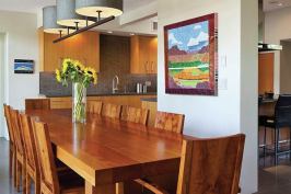 Opening up walls created a better interior flow.