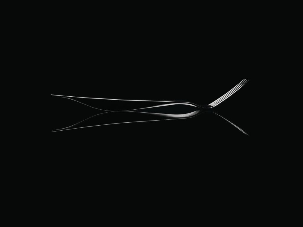 Entrée fork in NADAAA's NumNum flatware collection