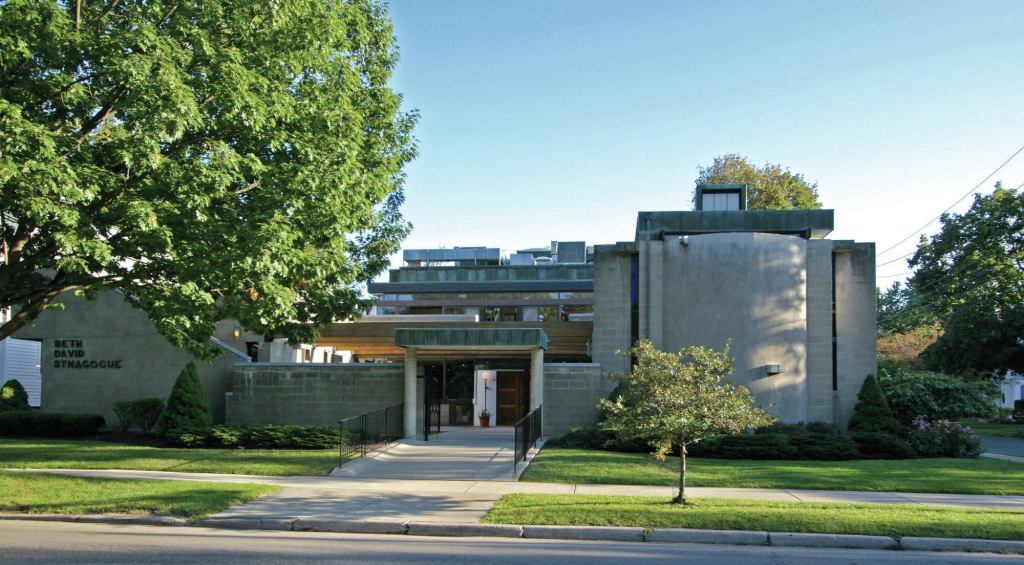 The Werner Seligmann-designed Beth David Synoaguge in Binghamton, N.Y.