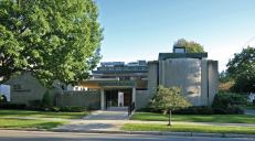 The Werner Seligmann-designed Beth David Synoaguge in Binghamton, N.Y.