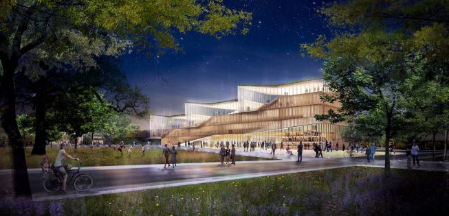 Rendering of Design Loft concept - Northwest corner.