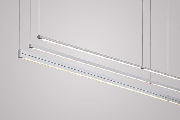 The slim 107 Suspension family of LED luminaires by Vode Lighting comes in three versions: RaceRail offers cylindrical rails, BoxRail has square profile rails, and Double Box has rectangular profile rails. All three are available in 1’ increments; the maximum length is 6’ for RaceRail and BoxRail and 8’ for Double Box. Suitable for open office spaces, walls, and accent lighting, the modular lighting systems incorporate the company’s energy-efficient, constant-current LED boards. vode.com