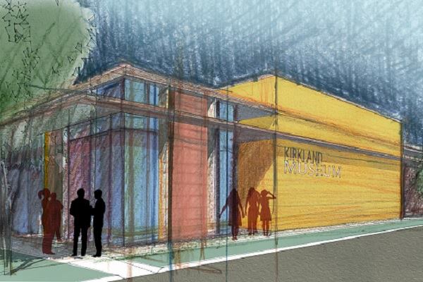 A rendering of the new Kirkland Museum