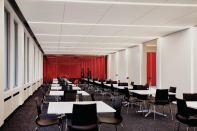 The corporate dining room on the main level.