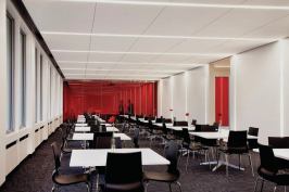 The corporate dining room on the main level.