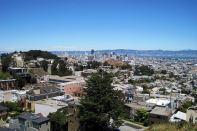 A view of downtown San Francisco from Tank Hill