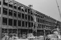 The under-construction MLK Library.