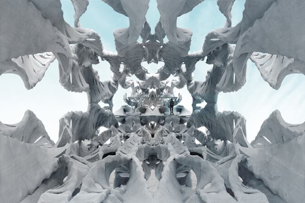 Students at University College London's Bartlett School developed a novel fabric-cast concrete fabrication method.